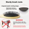 Amirce Wig Brush for Synthetic Wigs, Detangling Wigs Professional Wood Handle Hair Comb Wig Brush Set,WB-1