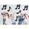 ZHENGYE 20PCS Music Balloons 16 Inch Music Themed Party Supplies Music Note Balloon Foil Aluminum Balloon Baby Shower Music Party Wedding Birthday Party Celebrations Decoration (Black)