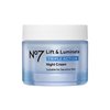 No7 Lift & Luminate Triple Action Night Cream - Anti-Wrinkle, Collagen Peptide Moisturizer with Skin Firming Hyaluronic Acid & Hibiscus - Helps Even Skin Tone for a Radiant Complexion (1.7 Fl Oz)