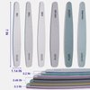 Nail File and Buffer Set, 6 Pcs Professional Nail File Kit for Acrylic and Natural Nails, 100/150/180/220/240/280/1000/4000 Grit Soft Nail Filer Gel Nail Files & buffers Filing Emery Board Home Salon