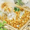 DomeStar 520PCS Fake Gold Ice Rocks, 0.5inch Gold Acrylic Ice Fake Plastic Gold Nuggets for Vases Fillers Table Scatters Decoration