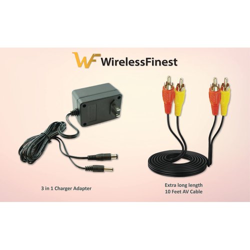 AC Power Supply Home Charger + Audio Video AV Cable RCA Adapter Cord To External TV Screen Monitor For Nintendo NES Systems Vintage Game Console Composite Extra Long Length 10 Feet