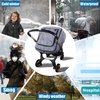 Car Seat Rain Cover,Universal Baby Stroller Accessory for Infant Car Seat Stroller,Waterproof, Windproof Protection,Protect from Dust Snow(Grey)