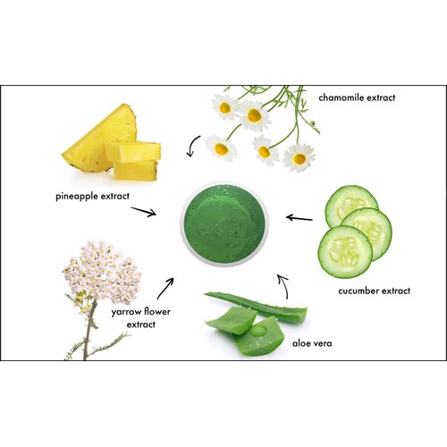 Raya Cucumber Ice Sorbet Masque (608) | Soothing and Cooling Facial Gel Mask for All Skin | Helps Reduce Redness and Inflammation | Great After-Sun Soothing Treatment