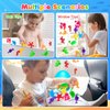 Aukful Suction Cup Toys for Kids Bath Toys, 18pcs Ocean Animal Suction Bath Toys with Eggshell Storage,Mold Free Bath Toys Toddler Sensory Toys for 3 4 5 6 7 Year Old Boys Girls Travel Toys Gifts