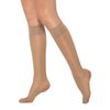 Healthweir Sheer Compression Stockings for Women 15-20 (EU 18-22) mmHg Knee High - Medical Support Closed Toe Ted Hose with Stay-up Band for Varicose Veins Maternity Nursing Flight Travel (3, Black)