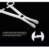 Piercing Clamps 8pcs Disposable Piercing Forceps Clamp Slotted Navel Forceps Piercing Pliers,Suitable for ear, navel, lips, tongue, nose and other body parts piercing tools(TN017-8PCS)
