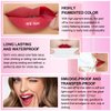 3 Colors Peel Off Matte Lip Tint，Lip Tattoo Peel Off，Natural Peel Off Lip Stain Lip Liner, Long-Lasting Waterproof & Transfer Proof Nude Lip Gloss，Lip Makeup Gift For Women (#01#02#03)