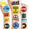 100 PCS Driver License Birthday Party Decorations Favors Supplies 16th 17th New Learner Driver Car Road Signs Traffic Lights Keys Temporary Tattoos Stickers Gifts Girls Boys Classroom School Prizes