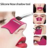 Orange Silicone Nose Shadow Template, Nose Contour Tool, Eyebrow Shaping Stencil, Multifunctional Contour Template, Eyebrow Shaping Eyeliner Stencil, Woman Makeup Tool,Eyes