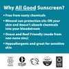 All Good Tinted Mineral Sunscreen Butter for Face, Nose, Ears - UVA/UVB Broad Spectrum, SPF 50, Zinc Oxide, Coral Reef Friendly, Water Resistant, Coconut Oil, Jojoba Oil, Beeswax, Vitamin E (1 oz)