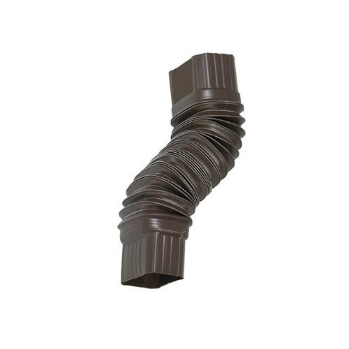 Amerimax 2 in. H x 3 in. W x 7.5 in. L Brown Plastic Gutter Elbow