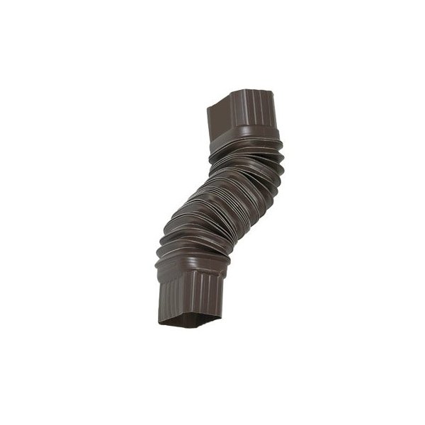 Amerimax 2 in. H x 3 in. W x 7.5 in. L Brown Plastic Gutter Elbow