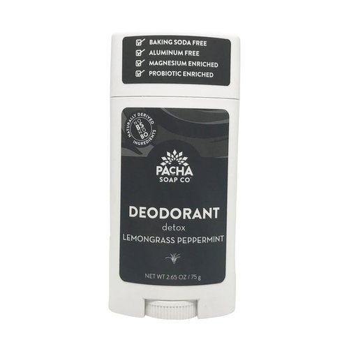 PACHA SOAP Lemongrass Peppermint Deodorant, 2.65 OZ