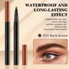 2PCS Upgraded Magic 4-Tip Eyebrow Pencil 3D Waterproof Microblading Eyebrow Pencil Contouring Pen, 4-Tipped Precise Brow Pen,Long-Lasting Natural Fine Stroke Eyebrow Pencil(Dark Brown)