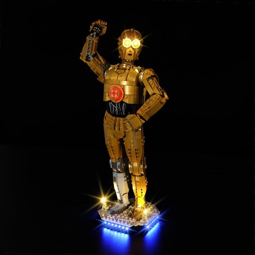 Kyglaring LED Lighting Kit, Compatible with Lego 75398 Star Wars C-3PO Buildable Droid Figure Model, (Lego Sets Not Included!)