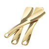 3pcs Makeup Spatula Small Alloy Face Cream Spoon Reusable Mask Scoop Beauty Tools for Facial Cosmetic, Face Mask (Golden)