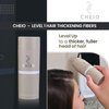 Cheio - Hair Thickening Fibers - 27.5g - Level 1 (Medium Brown) - Keratin Fibers for Bald Spots & Thinning Hair for Men and Women - Covers Spots in Seconds - Quick Solution for Hair Loss