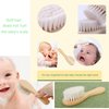 Molylove Baby Hair Brush, Wooden Goat Bristles Hair Brush for Newborns & Toddlers, Ideal for Cradle Cap, Perfect Baby Registry Gift, Hypoallergenic, 1 Count