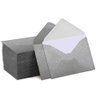 Mini Envelopes Silver 4" x 2.75" Gift Card Envelopes. Easy-Seal Business Card/Gift Card Envelopes (140 Pack with Cards)