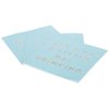 X&O Paper Goods TW4-22027 Let's Do A Little Day Drinking Paper Cocktail Napkins, 5'' x 5'', Blue, 20pcs