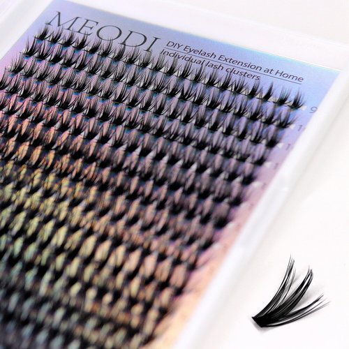 280 Pcs Individual Lashes 40D Mixed Lash Clusters 14 Rows that Look Like Eyelash Extensions DIY Lash Extension Self Application At Home (9-16 mix)
