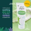 Green Beaver Aloe Exfoliant, Natural Facial Scrub, Aloe Vera & Bamboo Exfoliator for Sensitive Skin