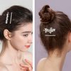 6 Pieces Shiny Rhinestone Bridal Hair Clip, Delicate Leaf Wedding Hairpin Bride Crystal Hair Pins, Bridal Hairpins, Hair Accessories for Women Girls