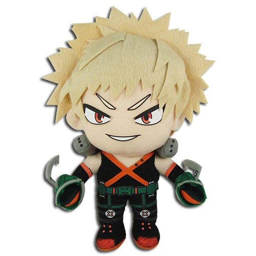 Great Eastern GE-52236 My Hero Academia Katsuki Bakugo Hero Suit Stuffed Plush,Multicolored,8"