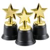 Bedwina Star Trophy Awards - Pack of 12 Bulk - 4.5 Inch, Gold Award Trophies for Kids Party Favors, Props, Rewards, Winning Prizes, Competitions for Kids and Adults