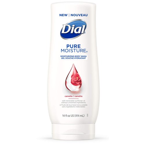 Dial Pure Moisture Body Wash, camellia 14 Fl Oz
