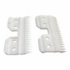 18 Teeth Ceramic Replacement Moving Blade A5/AG Blade Cutter for Andis/for Wahl/Oster Fast Feed, A5/AG Series Hair Clippers(Off White, 2 Pieces)