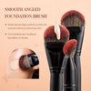 Jessup Makeup Brushes Set Premium Synthetic Powder Foundation Highlight Concealer Eyeshadow Blending Eyebrow Liner Spoolie Brush Set Black 21pcs T271