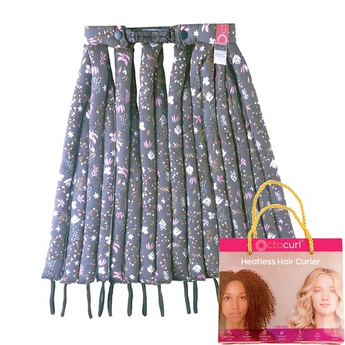 Octocurl Heatless Curls Headband - Hair Curlers to Sleep In - Heatless Curlers for Long Hair (Cotton - Lilac)
