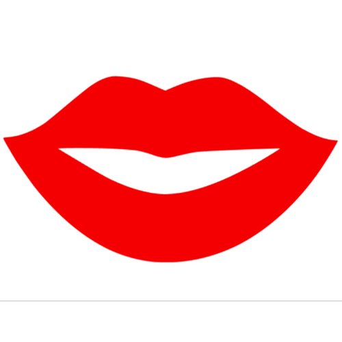 20 Count - 3.5" Wide x 1.9" Tall RED Lips Die Cuts, Lip Cutouts, Lip Decorations, Lip Party Supplies, Lip Cut Outs