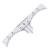 10/50/100 Pcs Microblading Eyebrow Ruler Sticker, Disposable Adhesive Eyebrow Measurement Ruler,Eyebrow Guide Ruler Permanent and Perfect Eyebrow Makeup Tool (50Pcs)