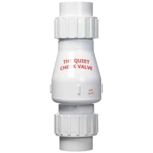 Zoeller 30-0040 1.5" PVC Quiet Union Check Valve, White