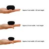 Beaute Galleria 3 Pieces Mini Kids Hair Donut Bun Maker Ring Style Mesh Chignon Ballet Sock Bun (Black)