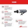 Ingersoll Rand 308B Air Die Grinder, 25,000 RPM, 0.33 HP, 1/4" Collet, Rear Exhaust