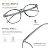 LAMBBAA Vintage Round Progressive Multifocal Presbyopic Glasses, Anti-Blue Light Glasses for Men Women Readers (+0.00/+2.50 Magnification)