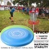 iDotha Sports Flying Disc, 2 Pack Compeition Flying Discs, Lightweight Durable Flying Disc Toys for Backyard Beach Lawn Park Outdoor Games, 105 Gram 9.3 Inch Disc.
