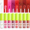 MLSMILE 4 Colors Lip Oil Lip Glaze Set, Tinted Gloss Lip Gloss Oil, Plumping Moisturizing and Nourishing Lips, Long Lasting Fresh and Smooth Lip Care Set - B#