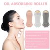 4 Pcs Oil Absorbing Volcanic Roller, Portable Reusable Cat Claw Shape Oil Control Natural Stone Facial Oil Control Tool Face Roller T-Zone Oil Removal Ball