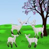 Atralo Service Wildlife Animal Figures Model Playsets 4 PCS White-Tailed Deer Figure Model Toy Desktop Decoration Collection Party Favors Toys for Boys Girls Kids
