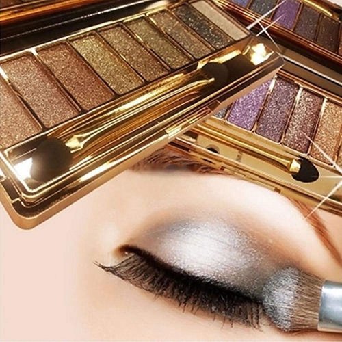 9 Colors Glitter Eyeshadow Eye Shadow Palette (Earth Shimmer)