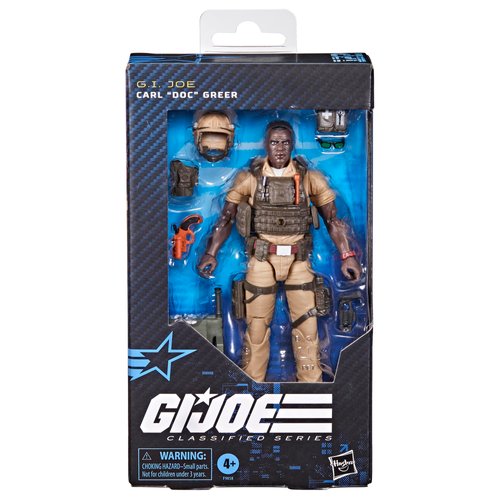 G.I. Joe Classified Series #122, Carl Doc Greer, Collectible 6-Inch Action Figure with 7 Accessories