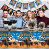 Skybooly 171 Pcs Monster Truck Party Supplies Serves for 24 Guests Monster Truck Birthday Decorations Set Include Banner Plates Napkins Cup Tablecloth for Car Themed Birthday Party Decorations