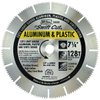 IVY Classic 35050 Swift Cut 7-1/4"128 Tooth Aluminum & Plastic Cutting Circular Saw Blade with 5/8" Diamond Knockout Arbor, 1/Card