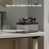 Speed Champion Display Case, Parking Garage Acrylic Display Case, 7.8 x 3.4 x 4.1 Inches, Collectibles Dustproof Showcase for Racing Sports Car Toy (Case Only)