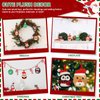 6 Pcs Mini Plush Christmas Ornaments 3.15’’ Cute Plush Ornament for Christmas Tree Decoration, Collectible Soft & Squishy Small Stuffed Animal Toy - Stocking Stuffers, Gift for Kids